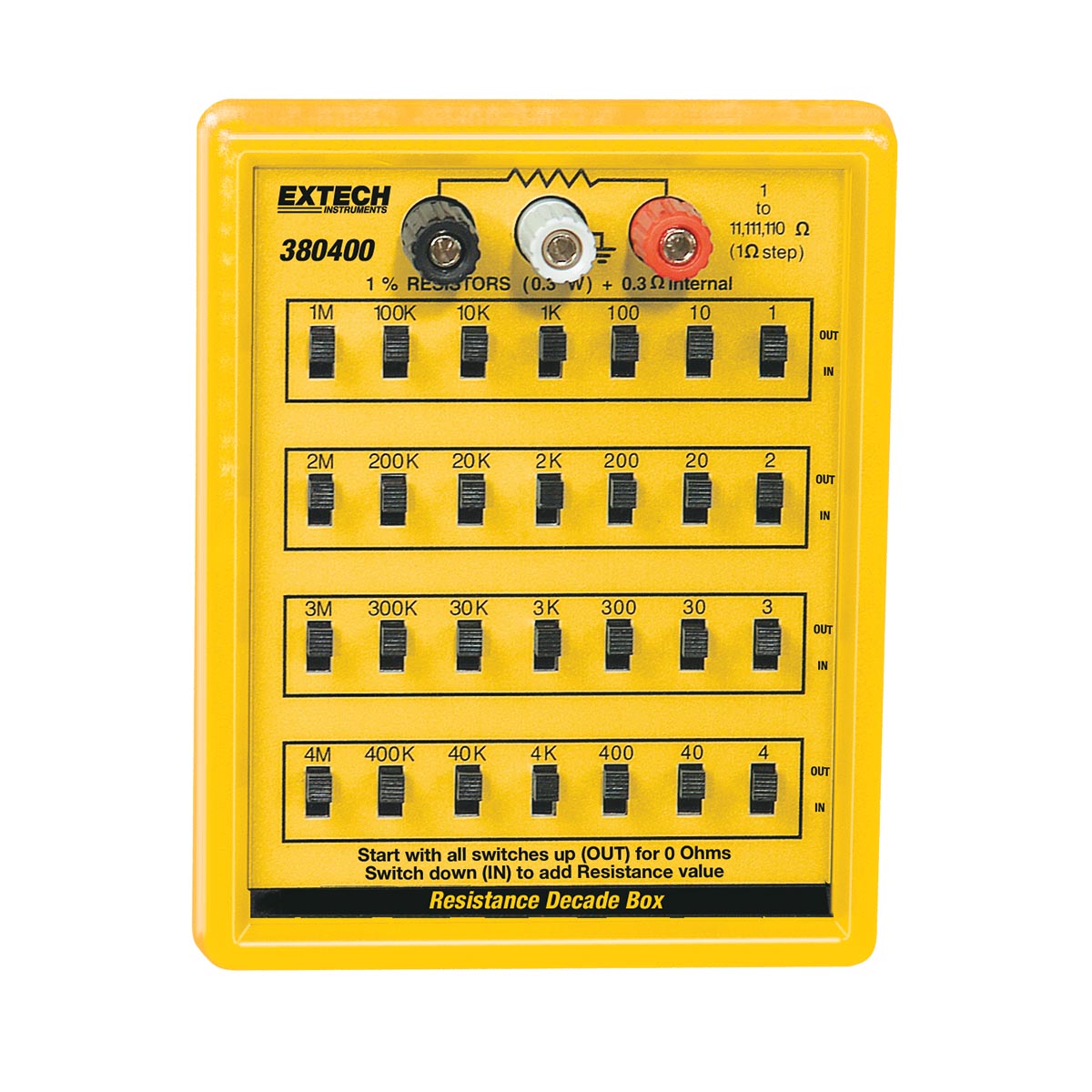 Resistance Decade - U40191 - Extech - 380400 - Circuits - 3B Scientific